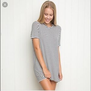 Brandy Melville striped tee shirt dress